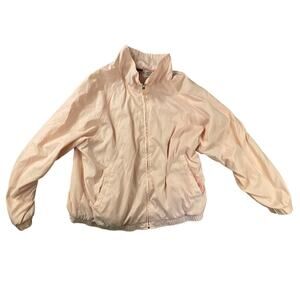 Vintage Outbrook Women's Pink Windbreaker Jacket Size 1X - Lightweight